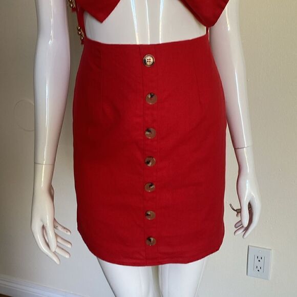 Sabo Skirt Red Anya Mini Dress Size XS - Picture 5 of 11